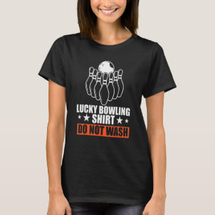 Lucky Bowling wast Bowler niet T-shirt