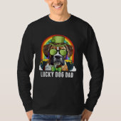 Lucky Boxer Dog Dad St Patricks Day T-shirt (Voorkant)