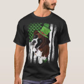 Lucky Boxer Dog St Patrick s Day T-shirt (Voorkant)