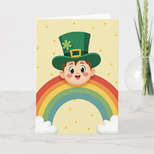 Lucky Boy Regenboog Smile Kaart