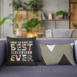 Lucky BoyVriend Beste Vriendin ooit Foto Kussen<br><div class="desc">Het perfecte cadeau voor elke vriend? Alles met z'n vriendin...  Haal je vriendje zo'n grappige 'Lucky' om het beste vriendin ooit te hebben...  en gooi je kussen omdat een cadeau hem aan je zal laten denken als je er niet bent.</div>