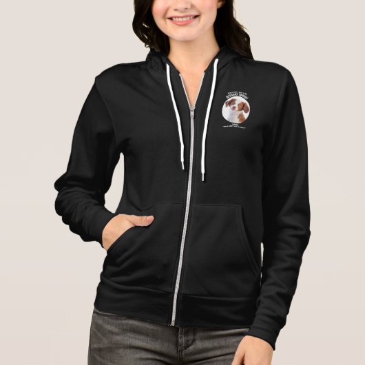Lucky Brittany Spaniel Hoodie (Voorkant)