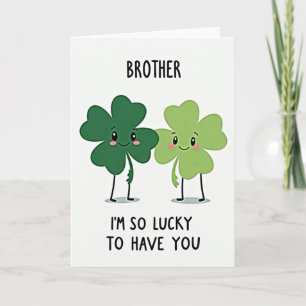Lucky Brother Glitter Textuurkaart Kaart