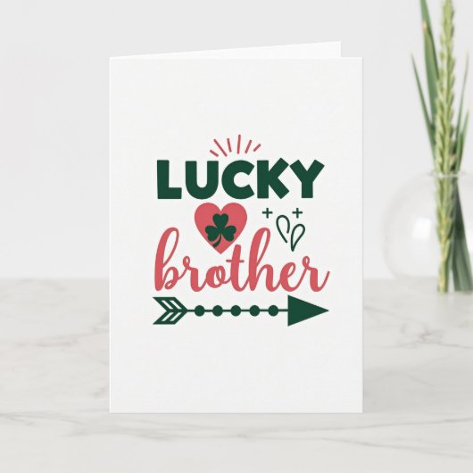 Lucky Brother Hartpatroonkaart Kaart (Voorkant)
