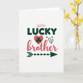 Lucky Brother Hartpatroonkaart Kaart (Gele Bloem)