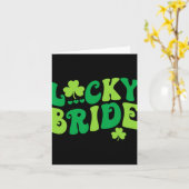 Lucky bruid bruidegom koppels bijpassende bruiloft kaart (Gele Bloem)