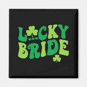 Lucky bruid bruidegom koppels bijpassende bruiloft magneet (Voorkant)