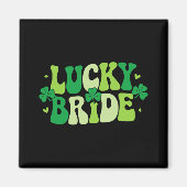 Lucky bruid bruidegom koppels bijpassende bruiloft magneet (Voorkant)