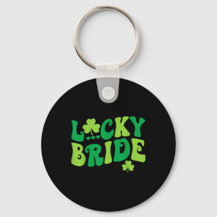Lucky bruid bruidegom koppels bijpassende bruiloft sleutelhanger