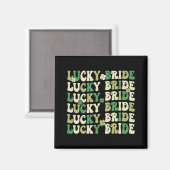 Lucky bruid bruidegom matching koppels bruiloft St Magneet (Voorkant / Achterkant)