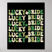 Lucky bruid bruidegom matching koppels bruiloft St Poster (Voorkant)