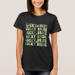 Lucky bruid bruidegom matching koppels bruiloft St T-shirt