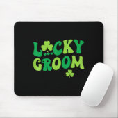 Lucky bruidegom bruid koppels bijpassende bruiloft muismat (Met muis)