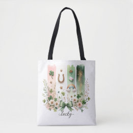 Lucky Brushstroke, St. Patrick's Day Totebag Tote Bag