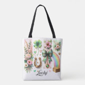 Lucky Brushstroke, St. Patrick's Day Totebag Tote Bag (Achterkant)
