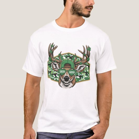 Lucky Buck Camo T-shirt (Voorkant)