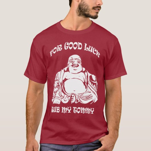 Lucky Buddha Mannen T-shirt (Voorkant)
