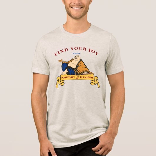 Lucky Buddha Tri-Blend Shirt (Voorkant)