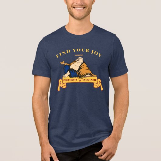 Lucky Buddha Tri-Blend Shirt (Voorkant)