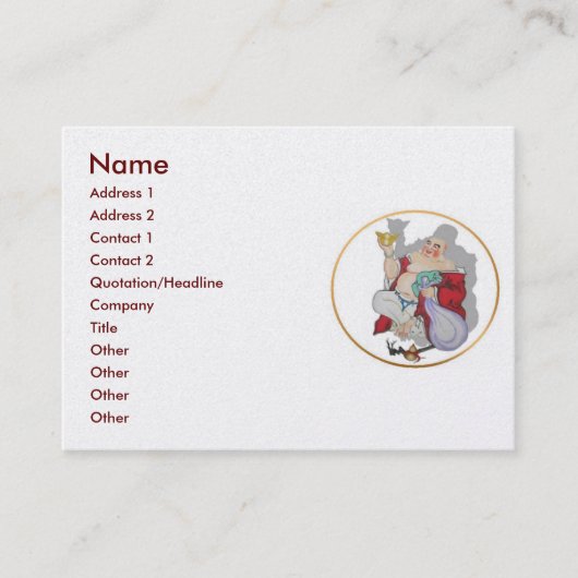 Lucky Buddha Visitekaartje (Voorkant)