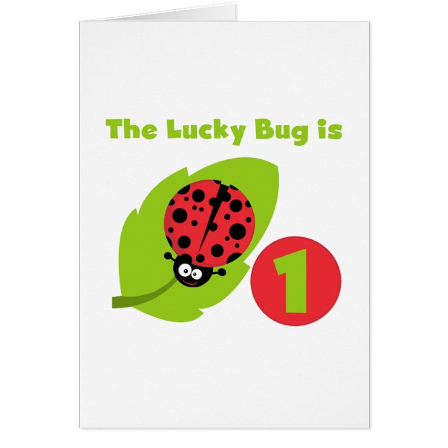 Lucky Bug 1e verjaardag T-shirts en geschenken (Voorkant)