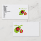 Lucky Bug 1e verjaardag T-shirts en geschenken Visitekaartje (Voorkant / Achterkant)