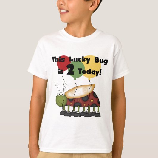Lucky Bug 2e verjaardag T-shirts en geschenken (Voorkant)