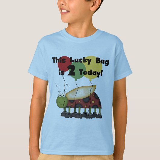 Lucky Bug 2e verjaardag T-shirts en geschenken (Voorkant)