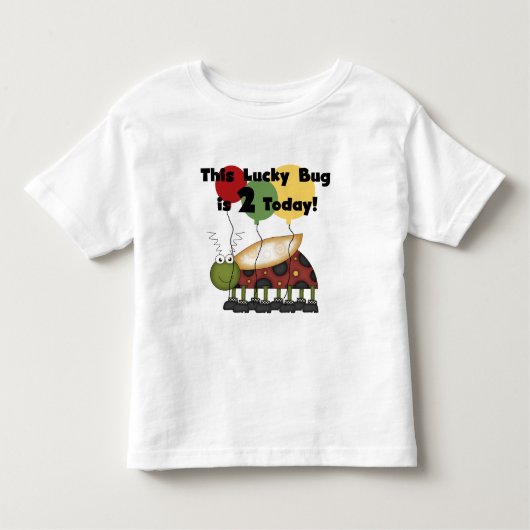 Lucky Bug 2e verjaardag T-shirts en geschenken (Voorkant)