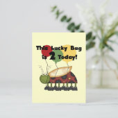 Lucky Bug 2e verjaardag T-shirts en geschenken Briefkaart (Staand voorkant)