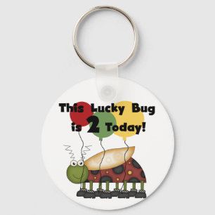 Lucky Bug 2e verjaardag T-shirts en geschenken Sleutelhanger