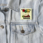 Lucky Bug 2e verjaardag T-shirts en geschenken Vierkante Button 5,1 Cm (In situ)
