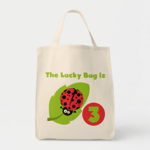 Lucky Bug 3e Verjaardag T shirten en geschenken Tote Bag