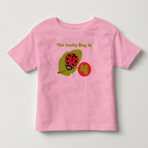 Lucky Bug 4e verjaardag T-shirts en geschenken