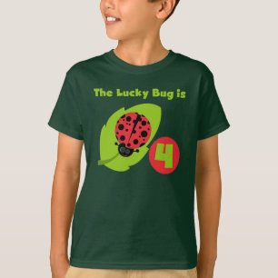 Lucky Bug 4e verjaardag T-shirts en geschenken
