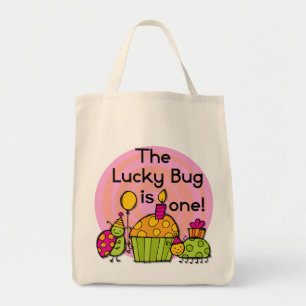 Lucky Bug Cupcake 1st Birthday Tshirts en Gifts Tote Bag