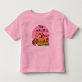 Lucky Bug Cupcake 4e verjaardag T-shirts en gesche (Voorkant)