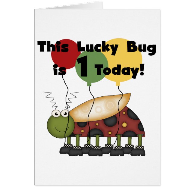 Lucky Bug is een verjaardag Tshirts en geschenken (Voorkant)