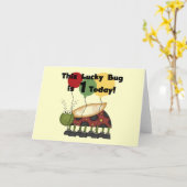 Lucky Bug is een verjaardag Tshirts en geschenken Kaart (Gele Bloem)