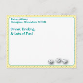 Lucky Bunco Player Briefkaart van Artinspited (Achterkant)