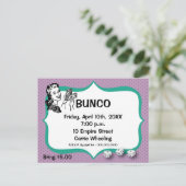 Lucky Bunco Player Briefkaart Violet and Emerald (Staand voorkant)