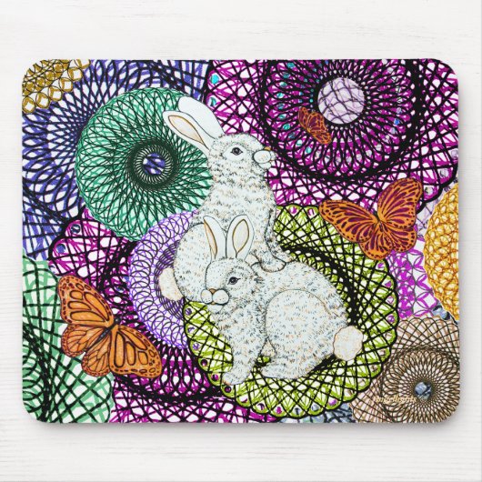 Lucky Bunny Muismat (Voorkant)