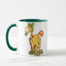 Lucky Cartoon Horse op St Patrick's Day mok
