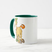 Lucky Cartoon Horse op St Patrick's Day mok (Voorkant links)