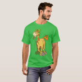 Lucky Cartoon Horse op St Patrick's Day T-shirt (Voorkant volledig)