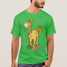 Lucky Cartoon Horse op St Patrick's Day T-shirt