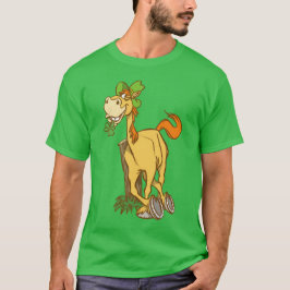 Lucky Cartoon Horse op St Patrick's Day T-shirt