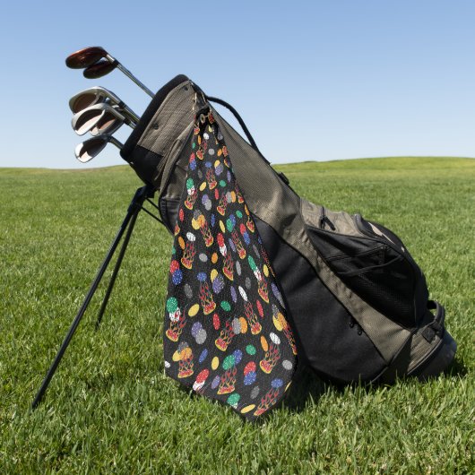 Lucky Casino Dice Golfhanddoek (Groen)