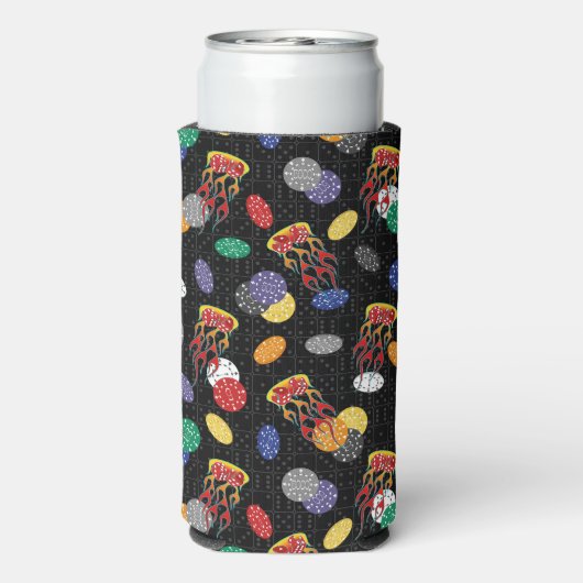 Lucky Casino Dice Seltzer Blikjeskoeler (Seltzer Achterkant)