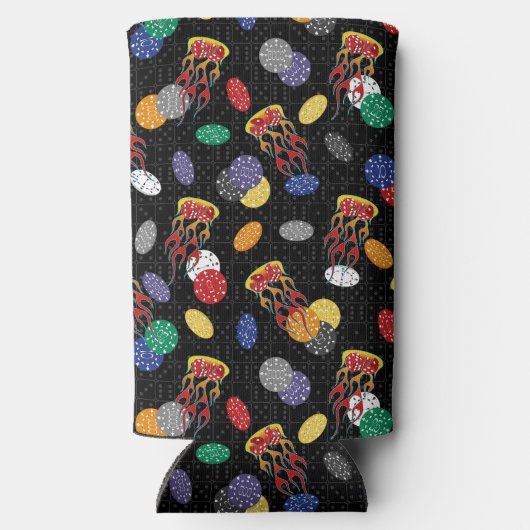 Lucky Casino Dice Seltzer Blikjeskoeler (Achterkant)